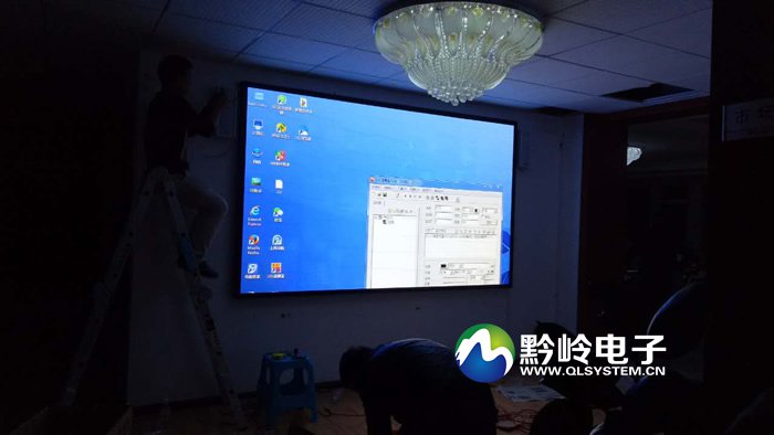 贵阳金石产业园P2.5室内全彩LED显示屏项目